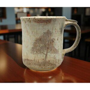 Vintage Handcrafted Signed Earthenware RRR Tree Studio Design Mug